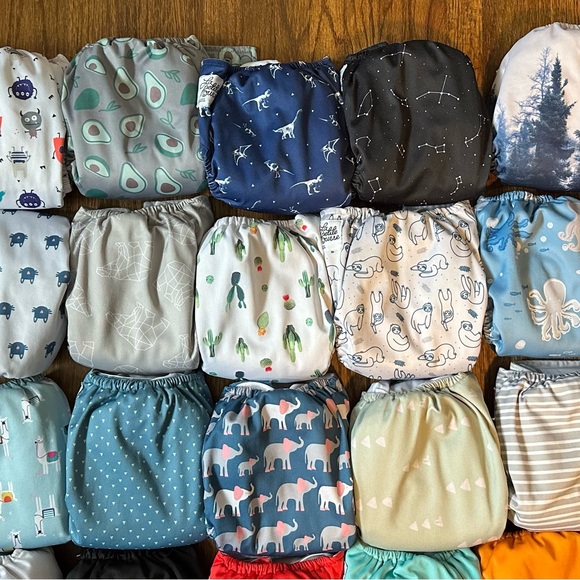La Petite Ourse - LPO Snap Pocket Cloth Diapers full stash - Picture 3 of 10